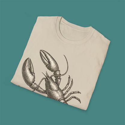 Vintage Etching Lobster Unisex T-Shirt