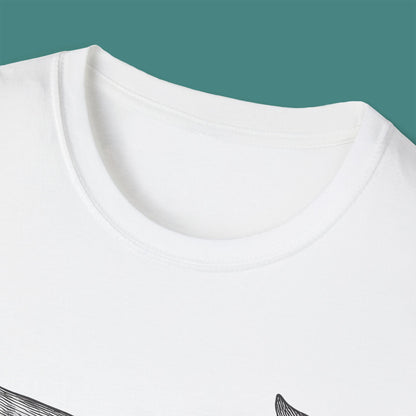 Vintage Etching Whale Unisex T-Shirt