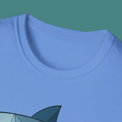 Geometric Polygon Shark Unisex T-Shirt
