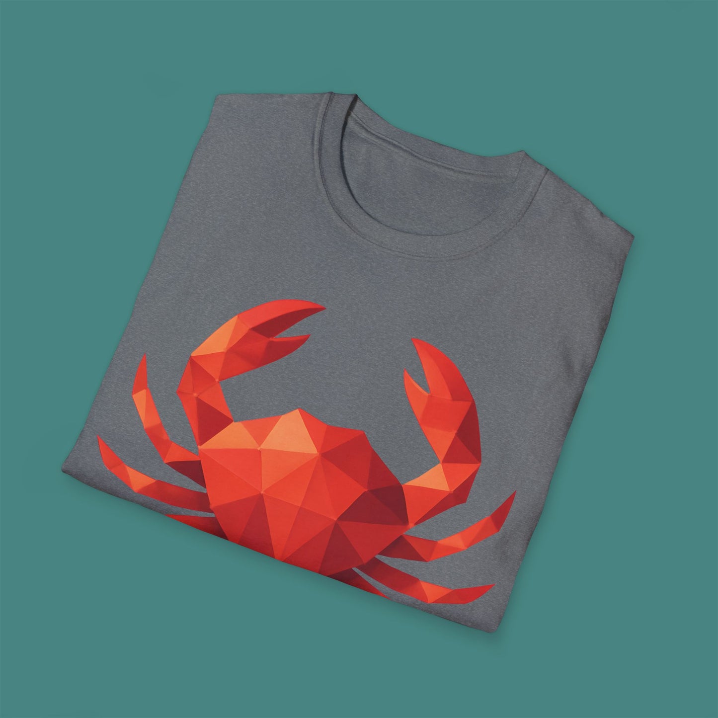 Geometric Polygon Crab Unisex T-Shirt