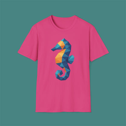 Geometric Polygon Seahorse Unisex T-Shirt