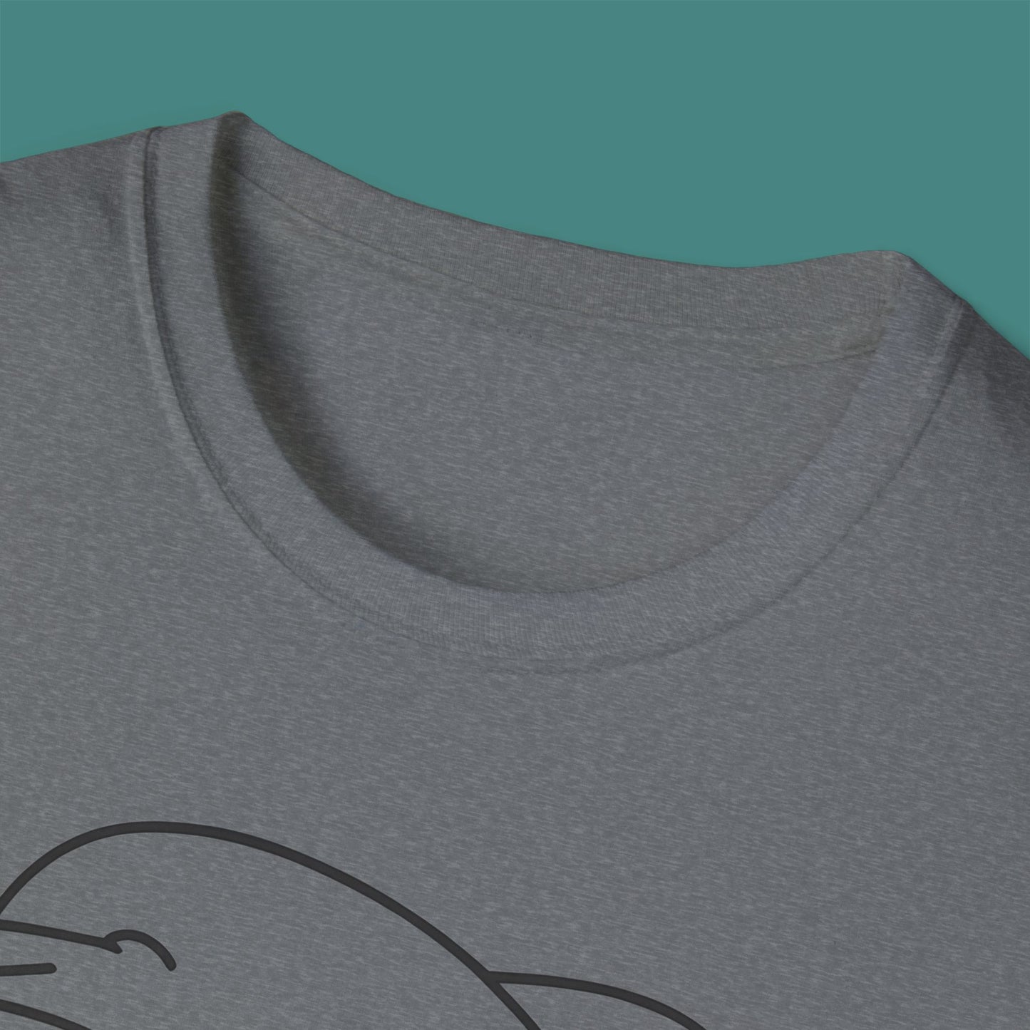 Minimalist Line Art Dolphin Unisex T-Shirt