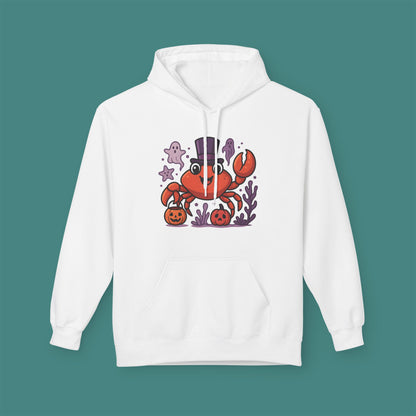 Halloween Crab Fleece Unisex Hoodie