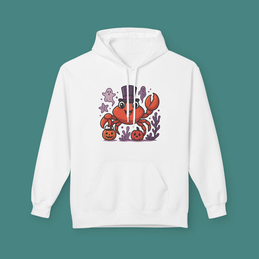 Halloween Crab Fleece Unisex Hoodie