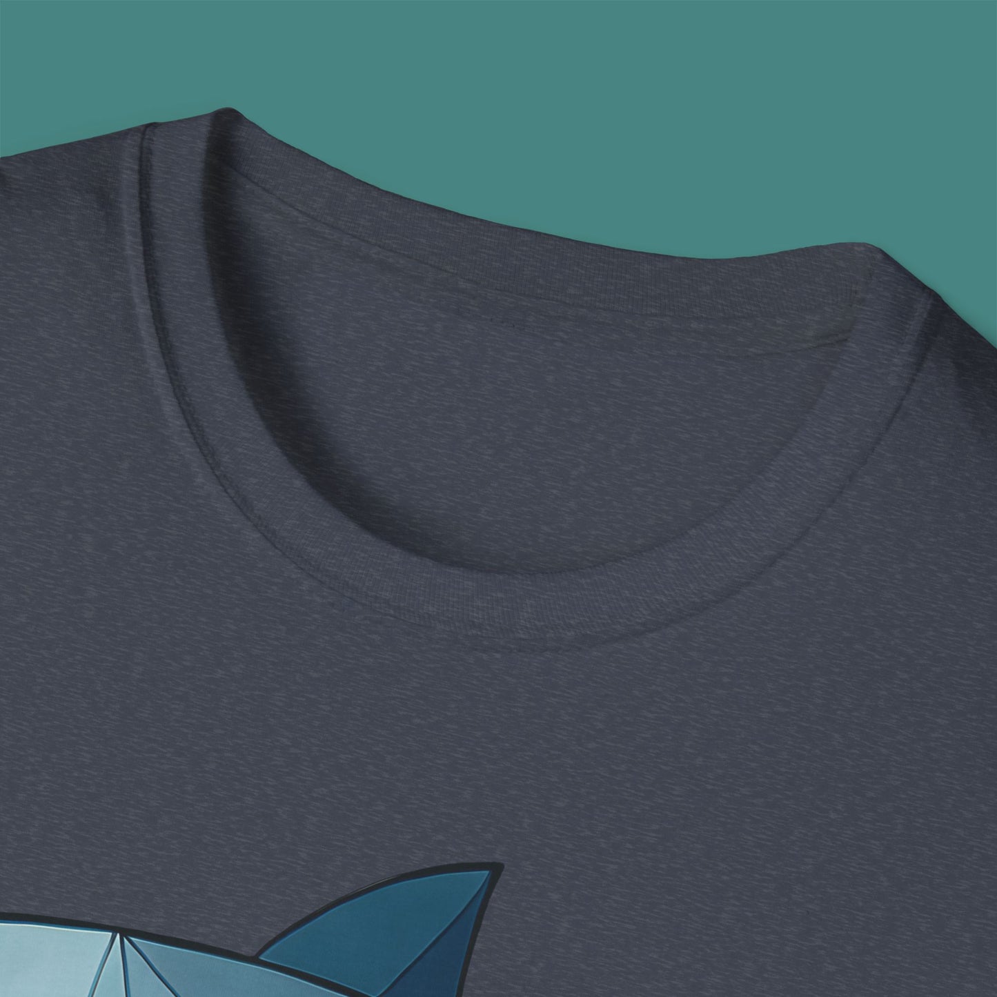 Geometric Polygon Shark Unisex T-Shirt
