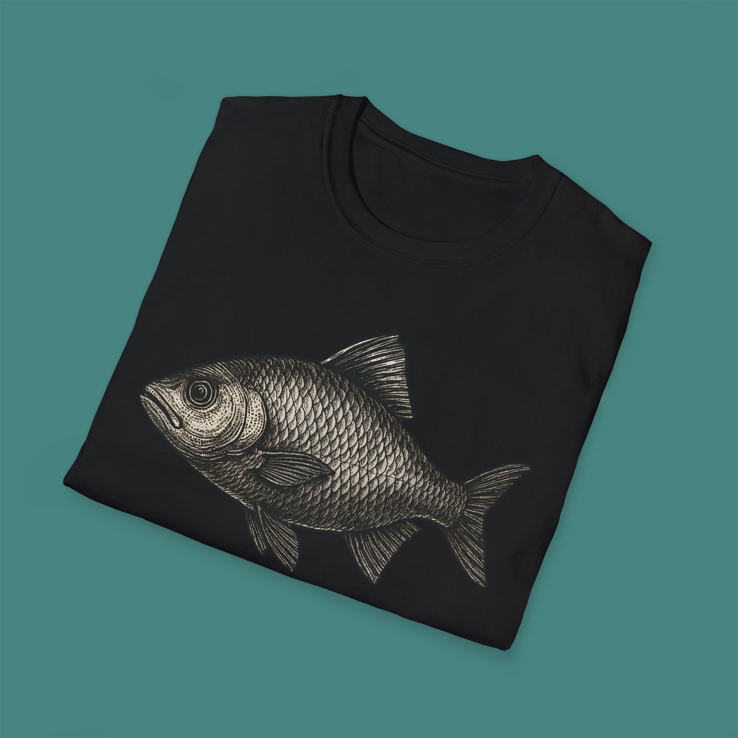 Vintage Etching Fish Unisex T-Shirt