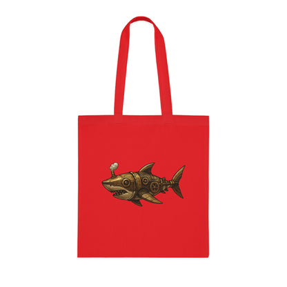 Steampunk Mechanical Shark Tote Bag