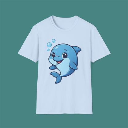 Cartoon Cute Dolphin Unisex T-Shirt