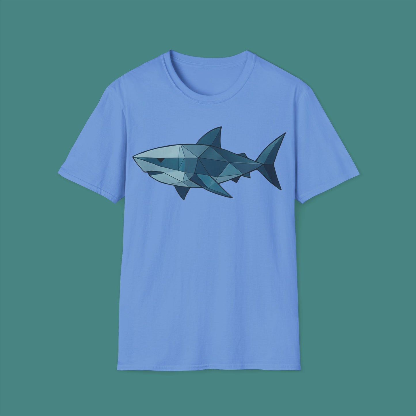 Geometric Polygon Shark Unisex T-Shirt