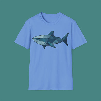 Geometric Polygon Shark Unisex T-Shirt