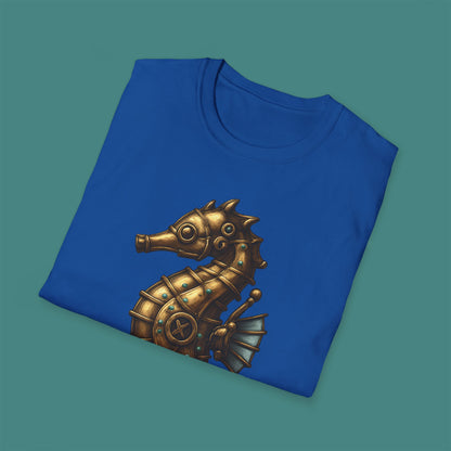 Steampunk Mechanical Seahorse Unisex T-Shirt