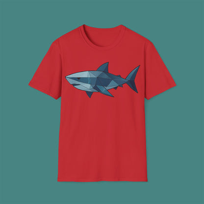 Geometric Polygon Shark Unisex T-Shirt