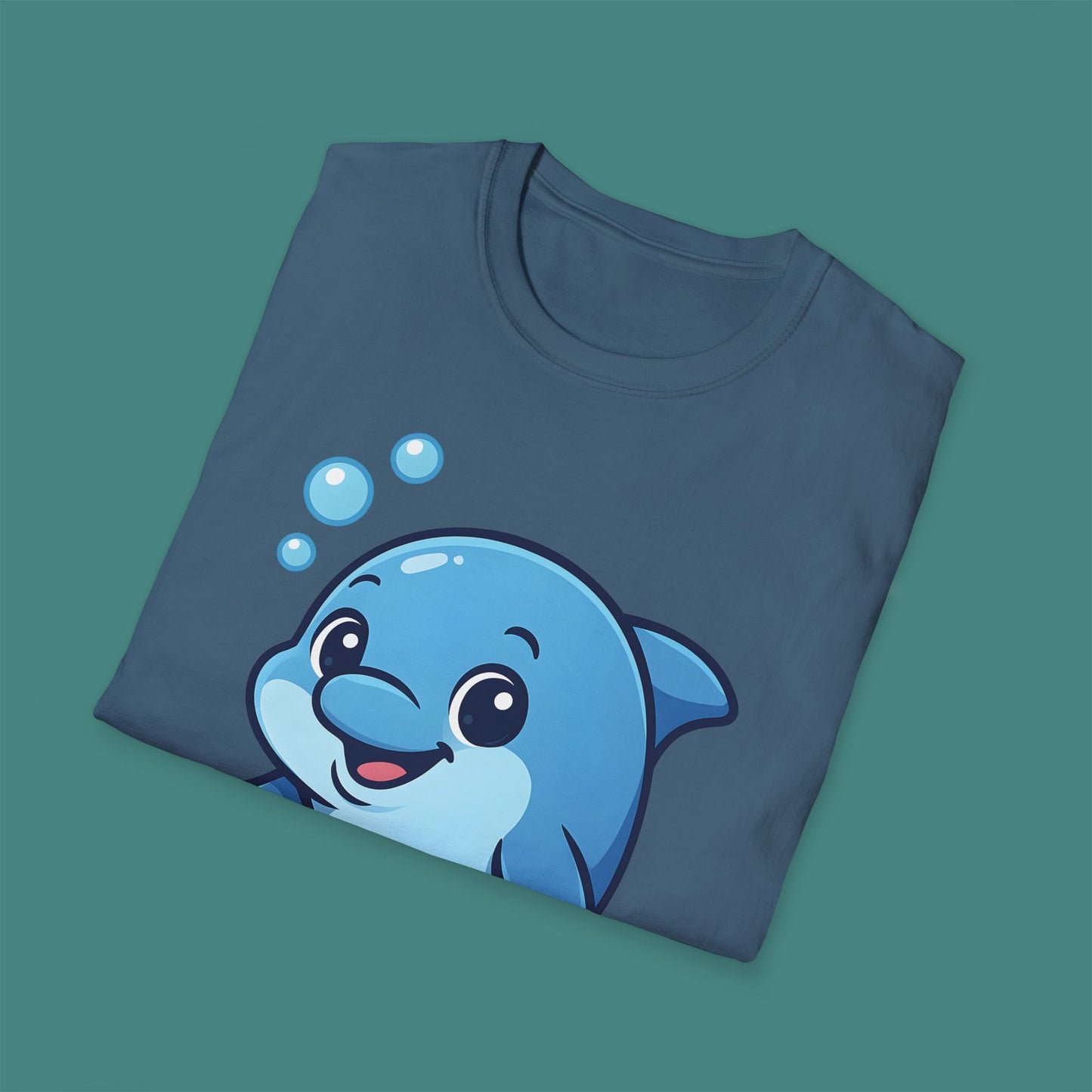 Cartoon Cute Dolphin Unisex T-Shirt