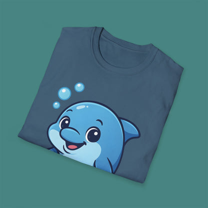 Cartoon Cute Dolphin Unisex T-Shirt
