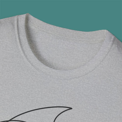 Minimalist Line Art Fish Unisex T-Shirt
