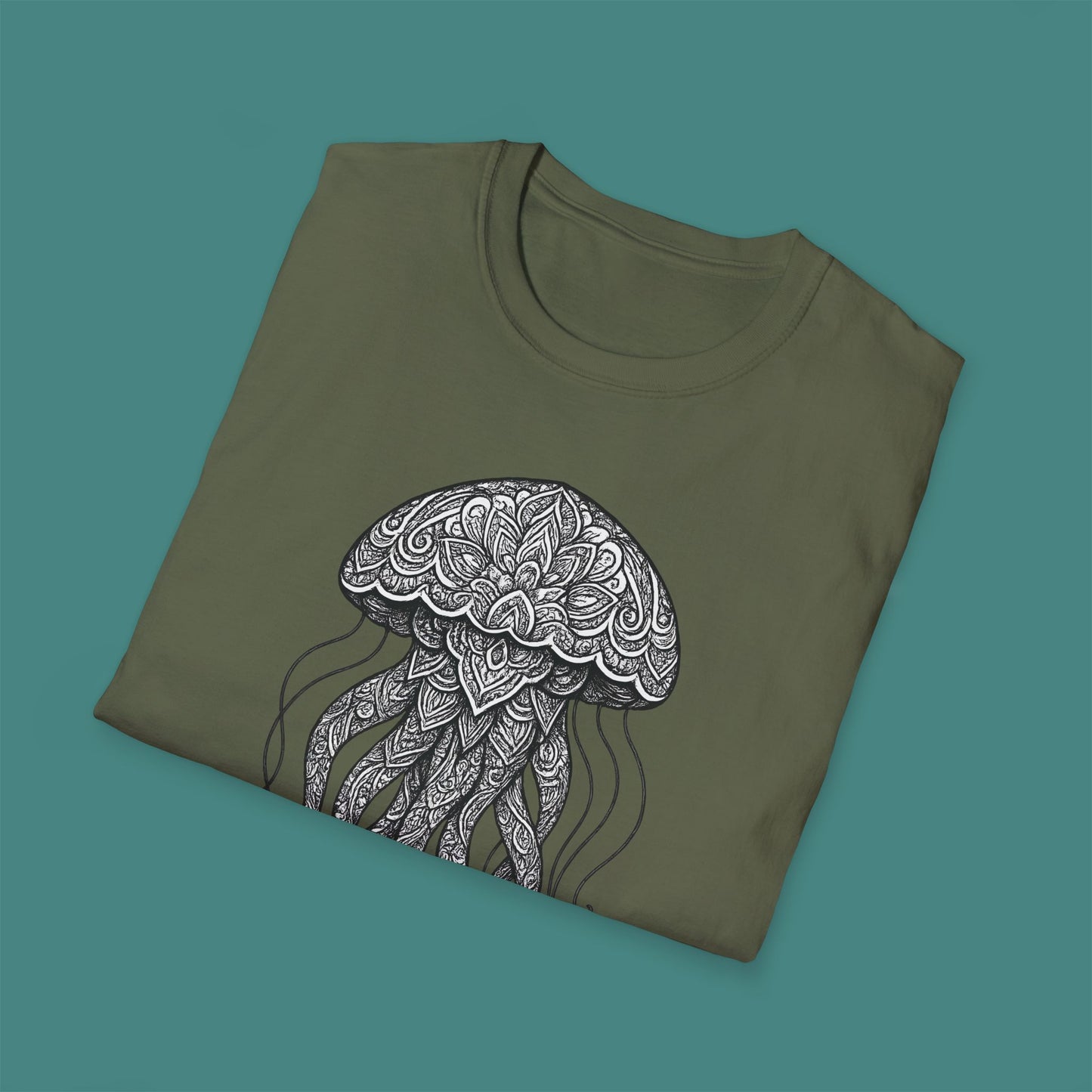 Intricate Mandala Jellyfish Unisex T-Shirt