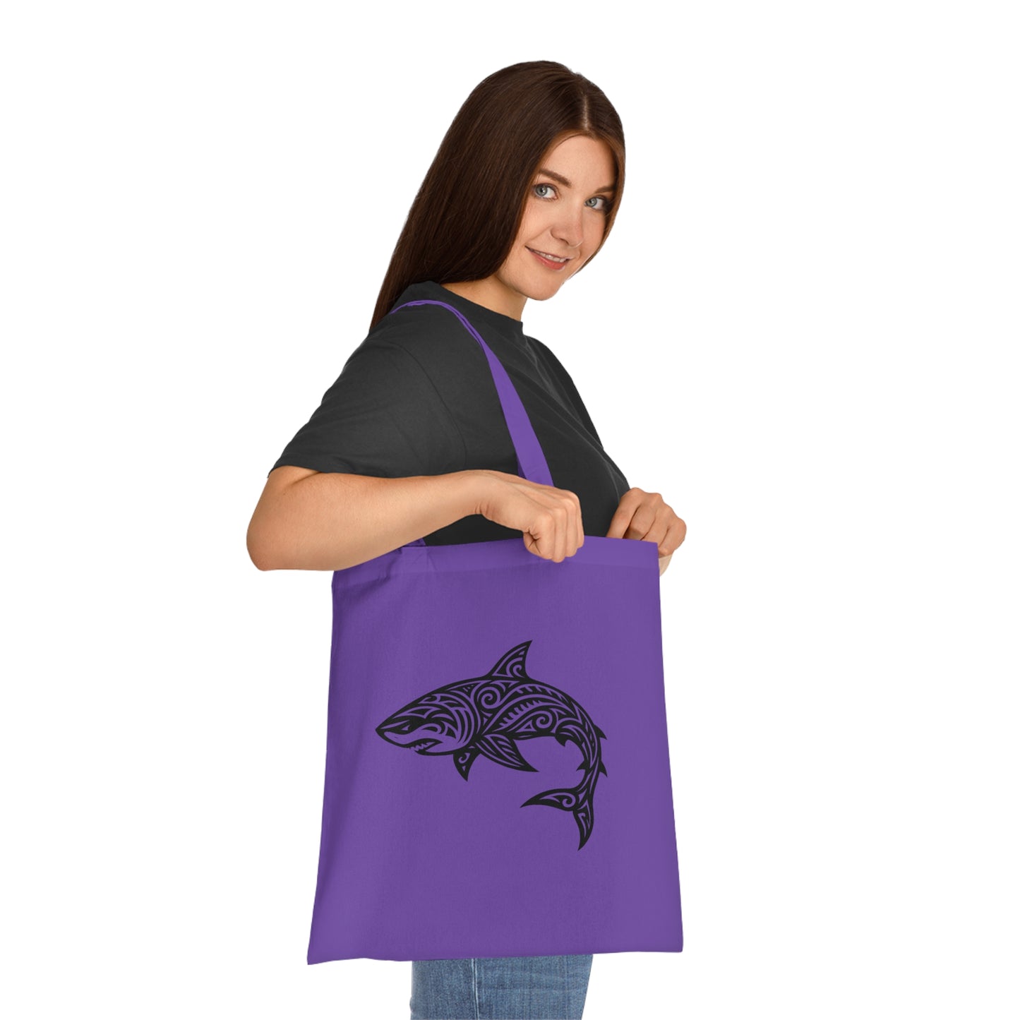 Tribal Tattoo Shark Tote Bag