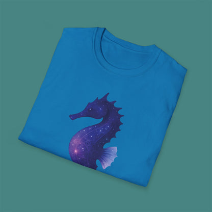 Cosmic Galaxy Seahorse Unisex T-Shirt