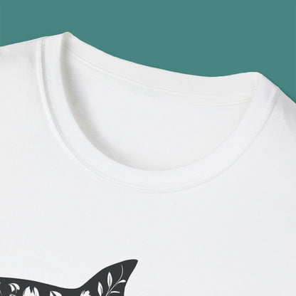 Floral Shark Silhouette Unisex T-Shirt