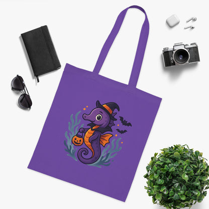 Halloween Seahorse Tote Bag