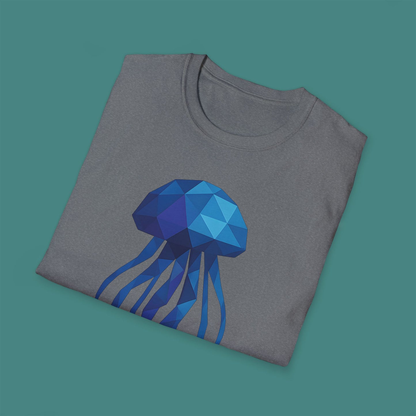 Geometric Polygon Jellyfish Unisex T-Shirt