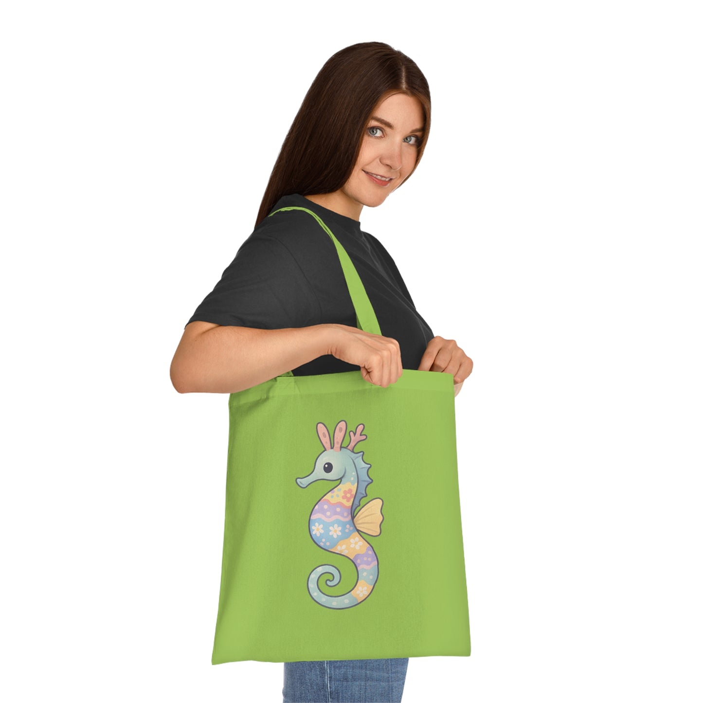 Easter Seahorse Tote Bag