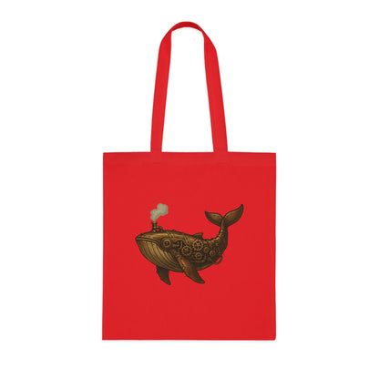 Steampunk Mechanical Whale Tote Bag