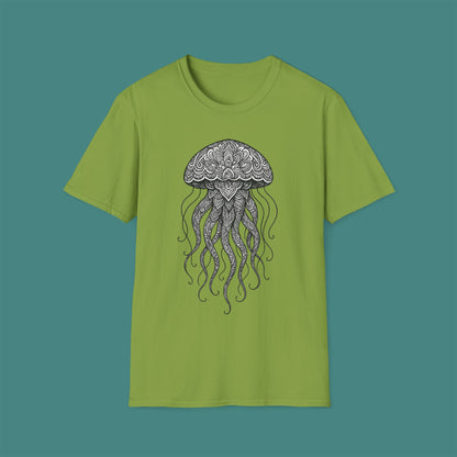 Intricate Mandala Jellyfish Unisex T-Shirt