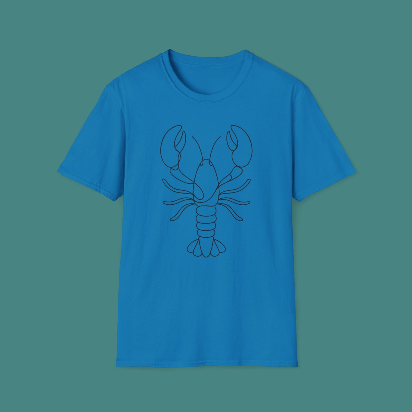 Minimalist Line Art Lobster Unisex T-Shirt