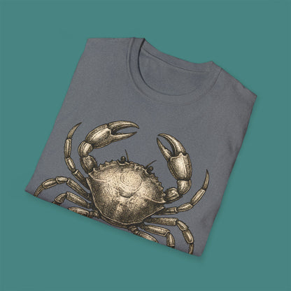 Vintage Etching Crab Unisex T-Shirt