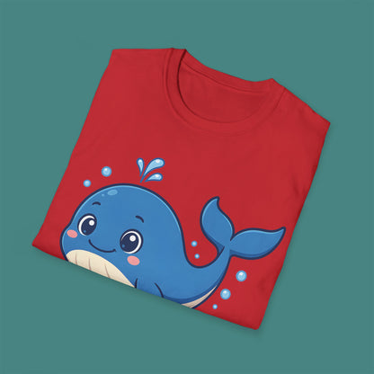 Cartoon Cute Whale Unisex T-Shirt