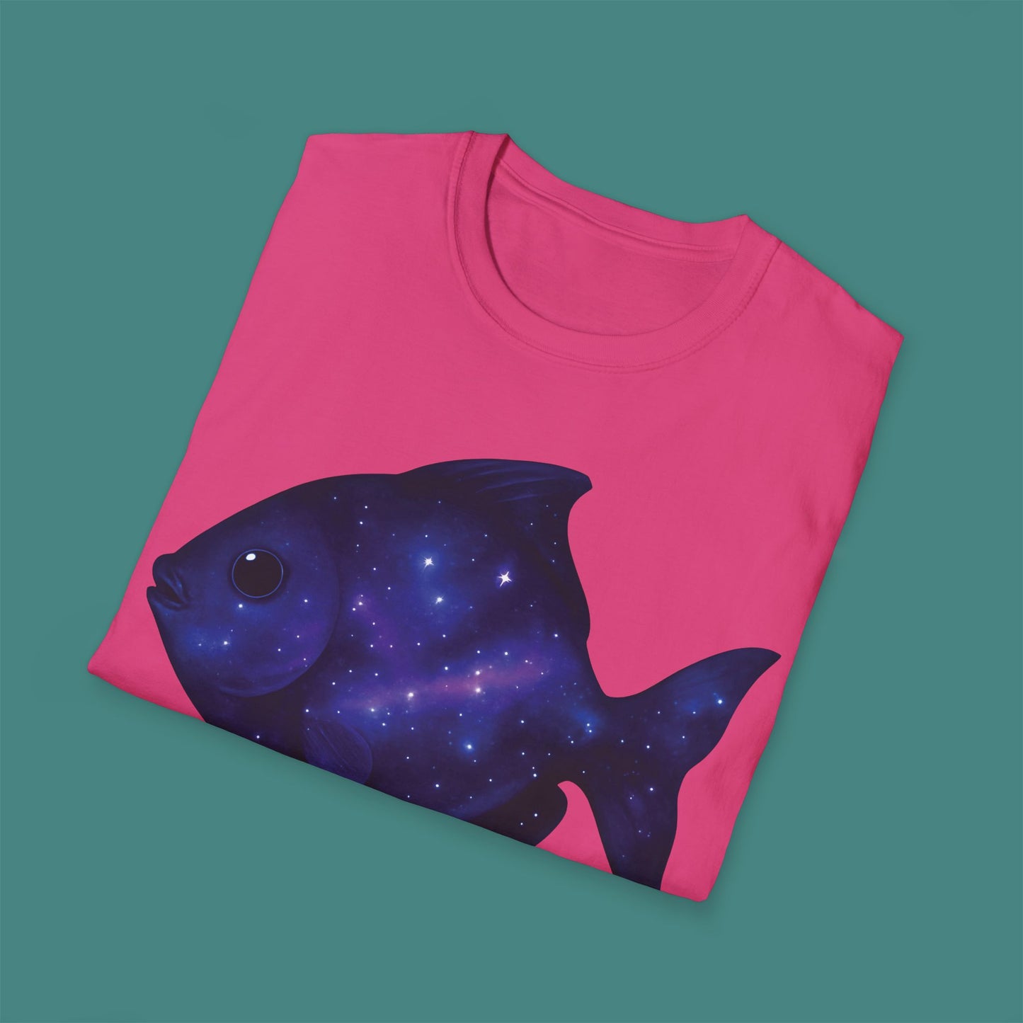 Cosmic Galaxy Fish Unisex T-Shirt