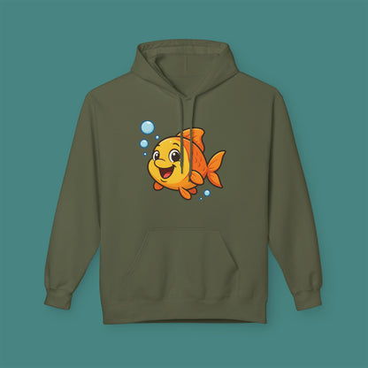Cartoon Cute Fish Fleece Unisex Hoodie