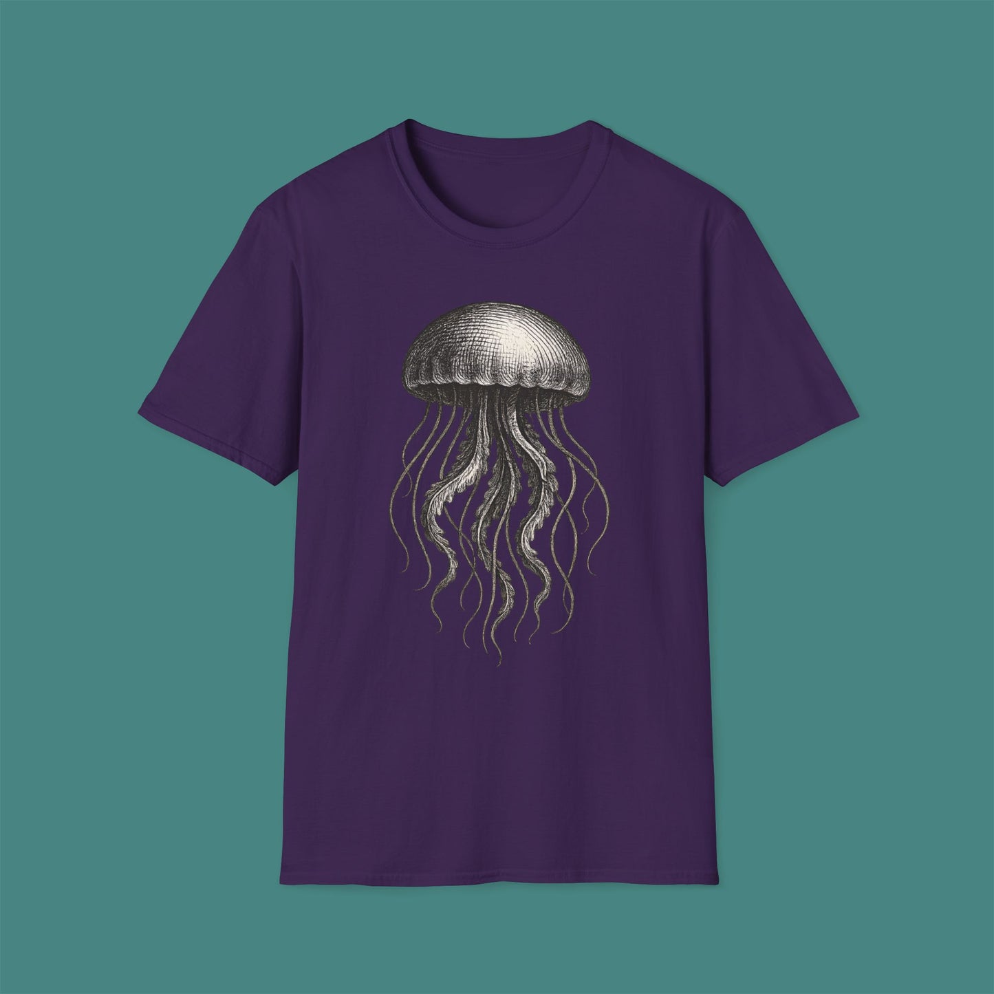 Vintage Etching Jellyfish Unisex T-Shirt