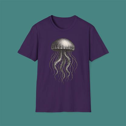 Vintage Etching Jellyfish Unisex T-Shirt