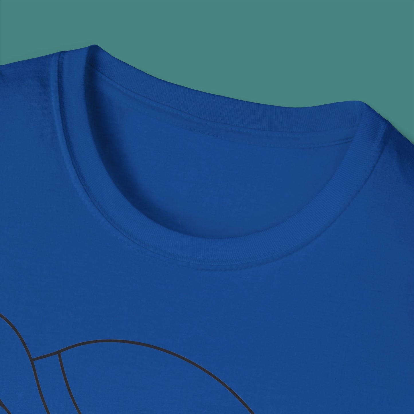 Minimalist Line Art Turtle Unisex T-Shirt