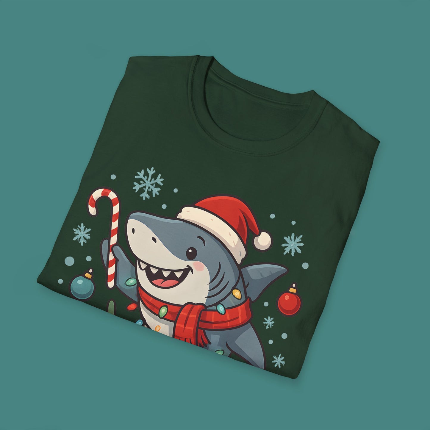 Christmas Shark Unisex T-Shirt