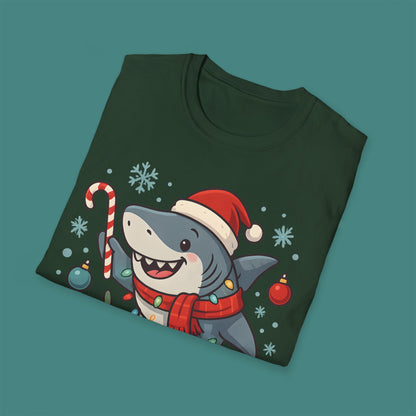 Christmas Shark Unisex T-Shirt