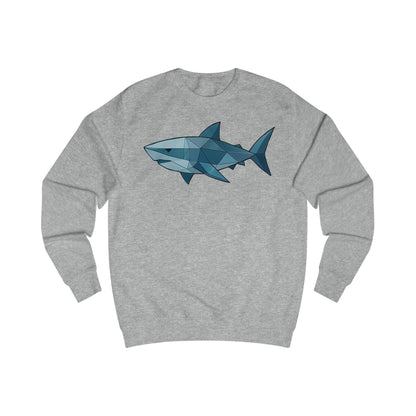 Geometric Polygon Shark Unisex Sweatshirt