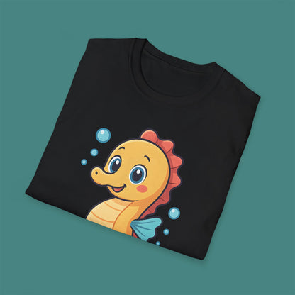 Cartoon Cute Seahorse Unisex T-Shirt