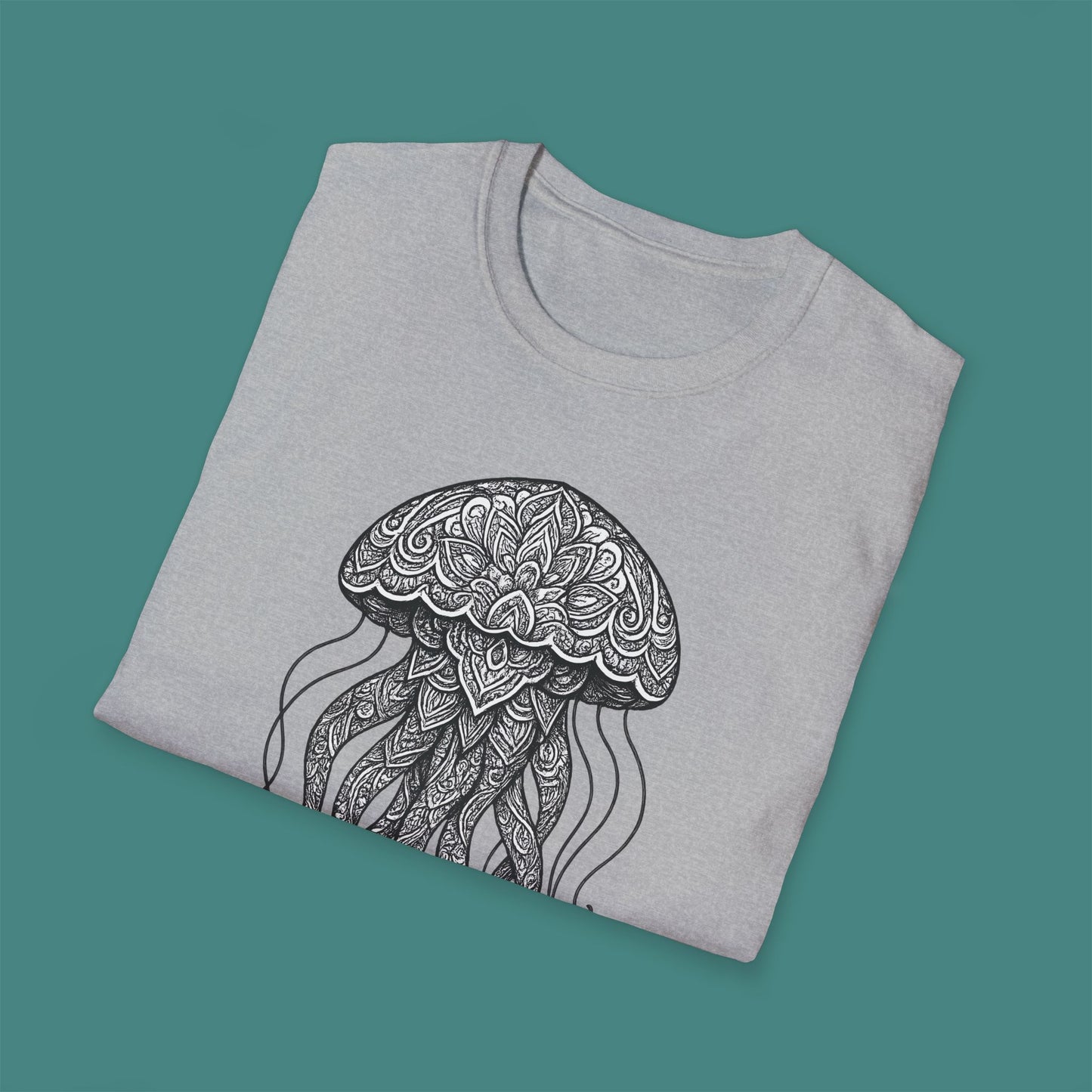 Intricate Mandala Jellyfish Unisex T-Shirt