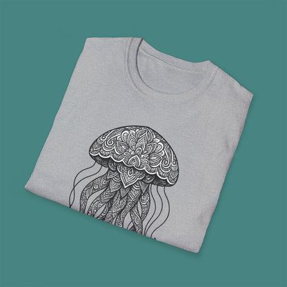 Intricate Mandala Jellyfish Unisex T-Shirt