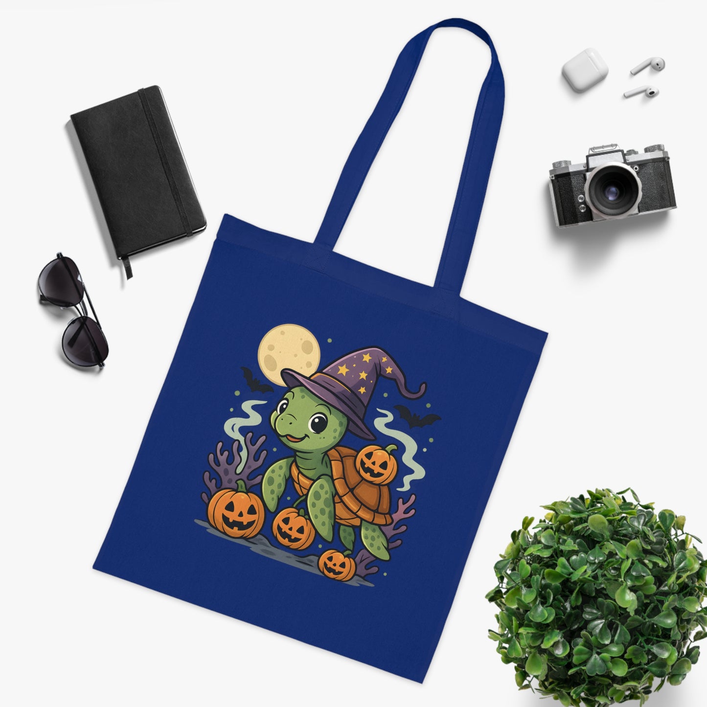 Halloween Turtle Tote Bag
