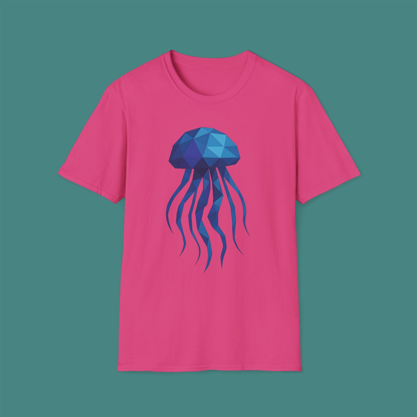 Geometric Polygon Jellyfish Unisex T-Shirt