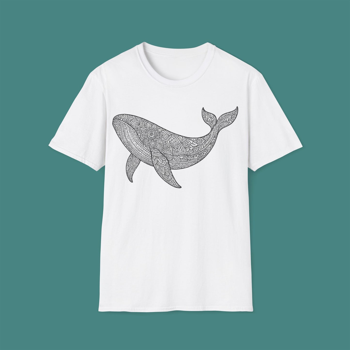 Intricate Mandala Whale Unisex T-Shirt