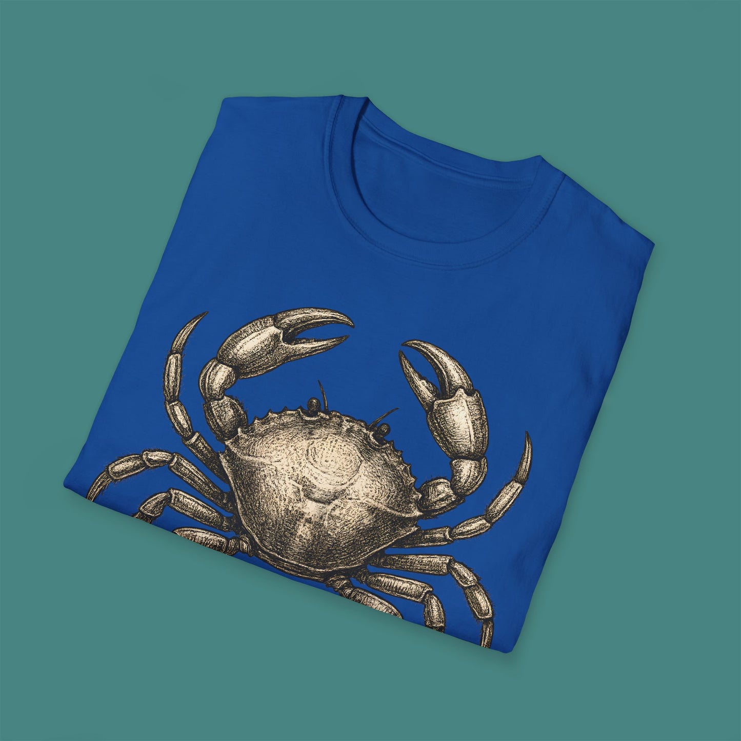 Vintage Etching Crab Unisex T-Shirt