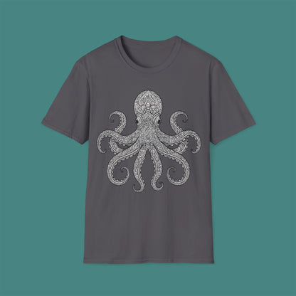 Intricate Mandala Octopus Unisex T-Shirt