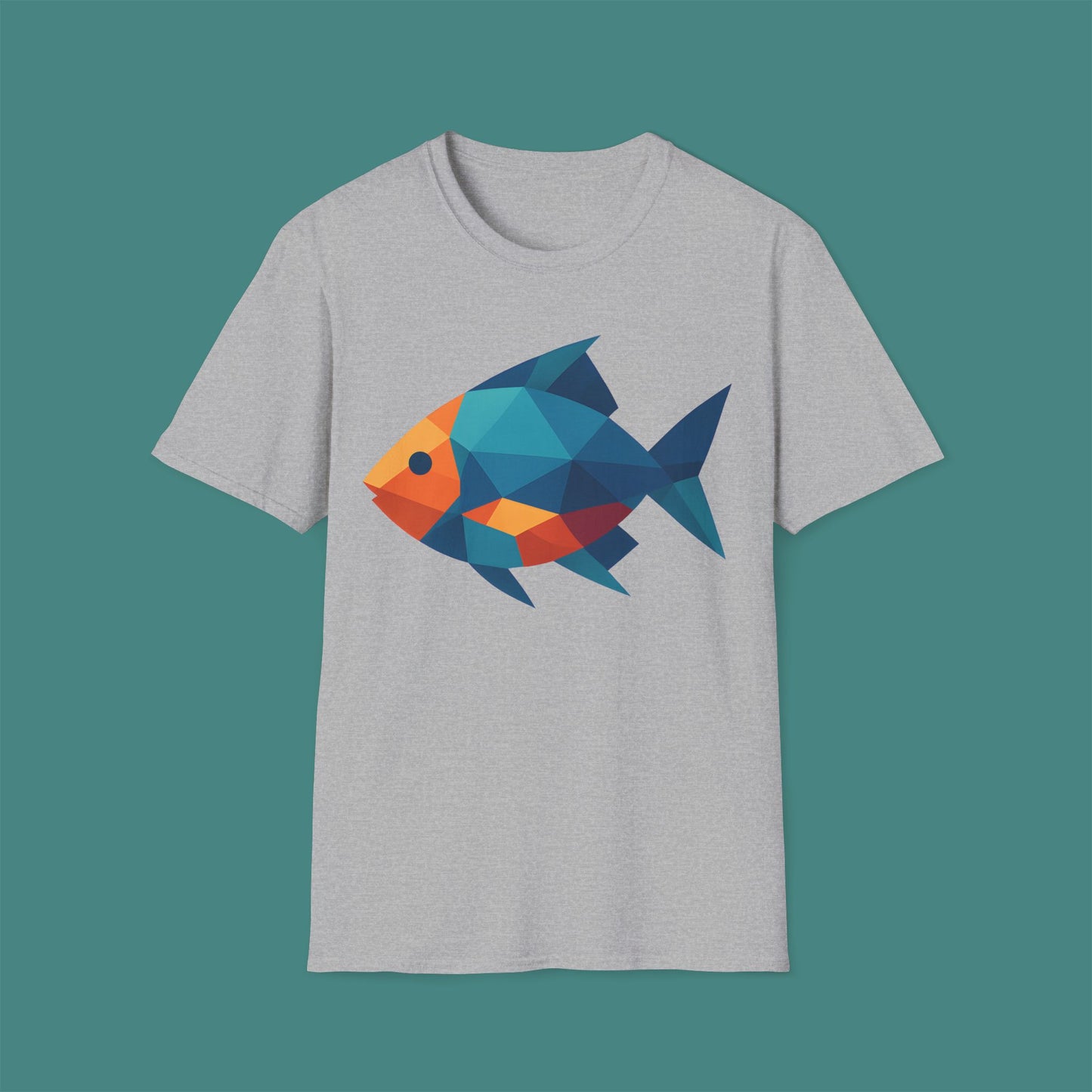 Geometric Polygon Fish Unisex T-Shirt