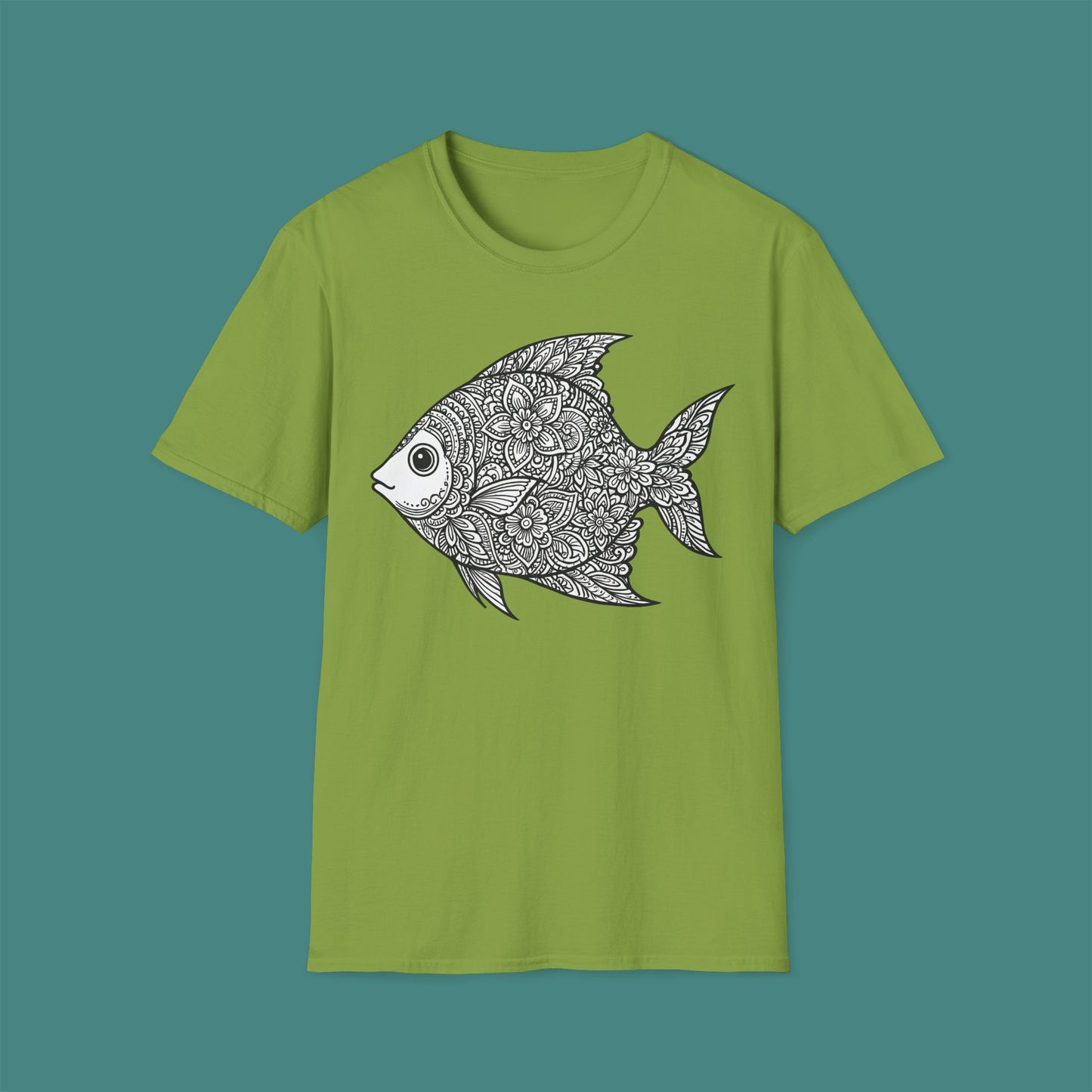 Intricate Mandala Fish Unisex T-Shirt