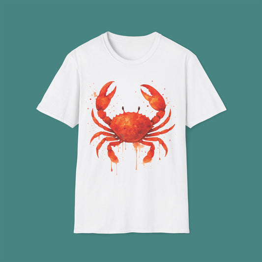 Watercolor Splash Crab Unisex T-Shirt
